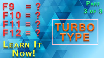 Use of Function Keys (F9 to F12) Part 3/3 | Detailed Video | #MustWatch