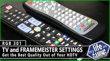 HDTV and Framemeister Settings :: RGB301 / MY LIFE IN GAMING