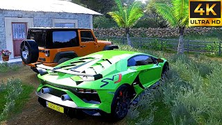 1600HP Lamborghini Aventador SVJ - Forza Horizon 5 - 4K Gameplay
