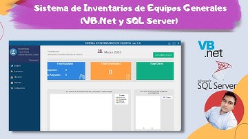 📌Como Descargar y poner Funcionamiento Sistema de Inventarios Equipos Generales(VB.Net y SQL Server)