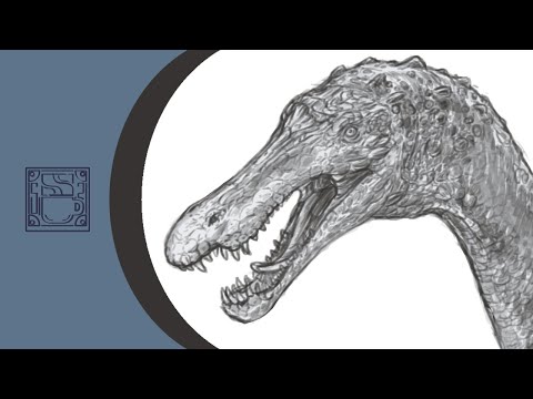 Baryonyx Sketch - Time Lapse