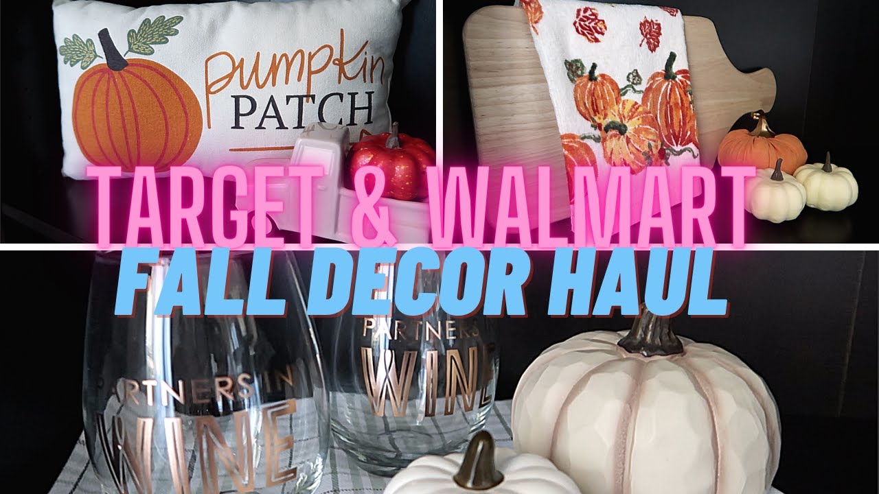 FALL DECOR HAUL TARGET DOLLAR SPOT & WALMART FALL DECOR HAUL Jill