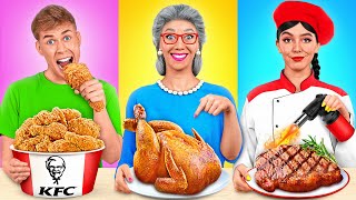 Me vs Grandma Cooking Challenge | Funny Food Situations by Multi DO Challenge screenshot 5