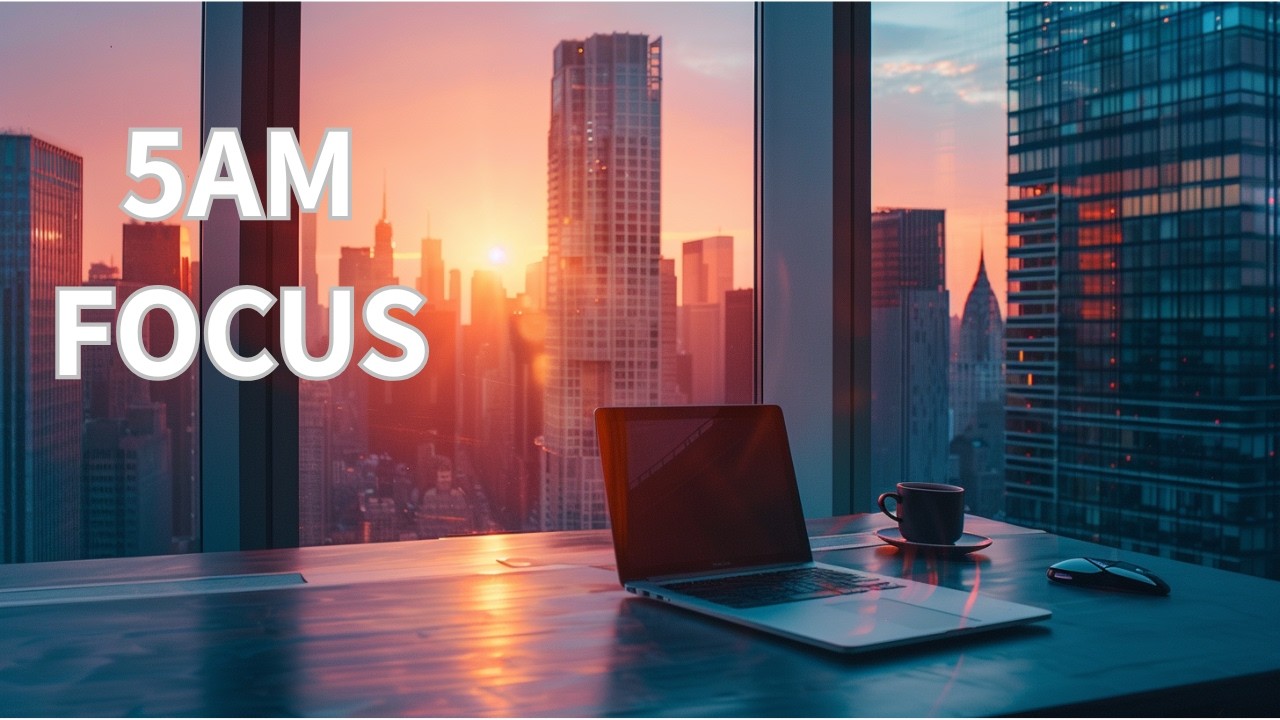 Before Sunrise in New York | Calm & Motivational Morning BGM