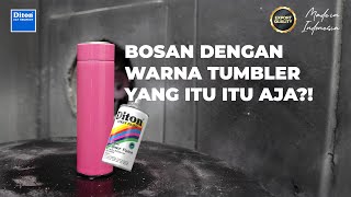 TUMBLER PINK GLITTER, LUCU TAPI TETAP ELEGAN | DITON SPRAY PAINT ✨ TUMBLER PINK GLITTER, LUCU TAPI TETAP ELEGAN | DITON SPRAY PAINT ✨