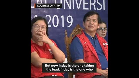 Duterte: Inday Sara is the one who calls the shots