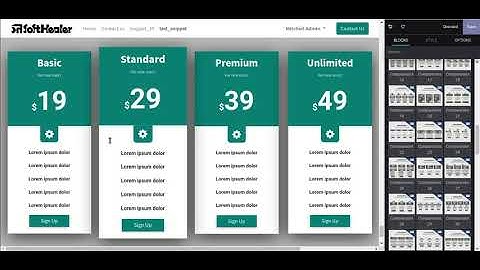 Comparison Snippets Odoo, Comparison Blocks Odoo
