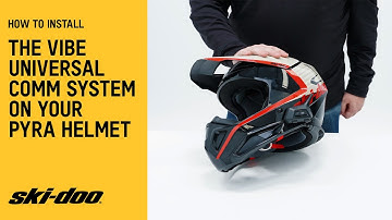 How to Install the Vibe Comm System on Your Pyra Helmet | Ski-Doo