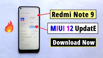 Redmi Note 9 Miui 12.0.2.0 Update || Miui 12 Control Center || Super wallpaper in Redmi Note 9
