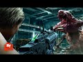 Resident Evil: Death Island (2023) - Jill&#39;s Plasma Rifle Scene | Movieclips