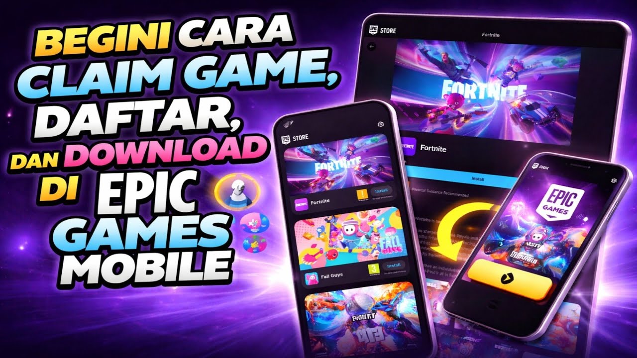 BEGINI CARA CLAIM GAME GRATIS DI EPIC GAMES MOBILE