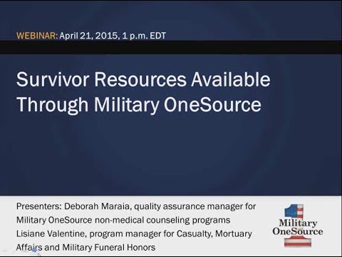 Survivor Resources Available Through Military OneSource