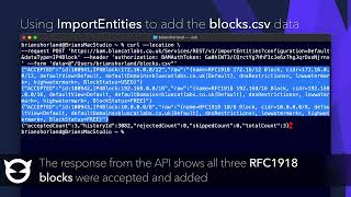 BlueCat Integrity 9.5 - Bulk import DDI data seamlessly using Import Entities API