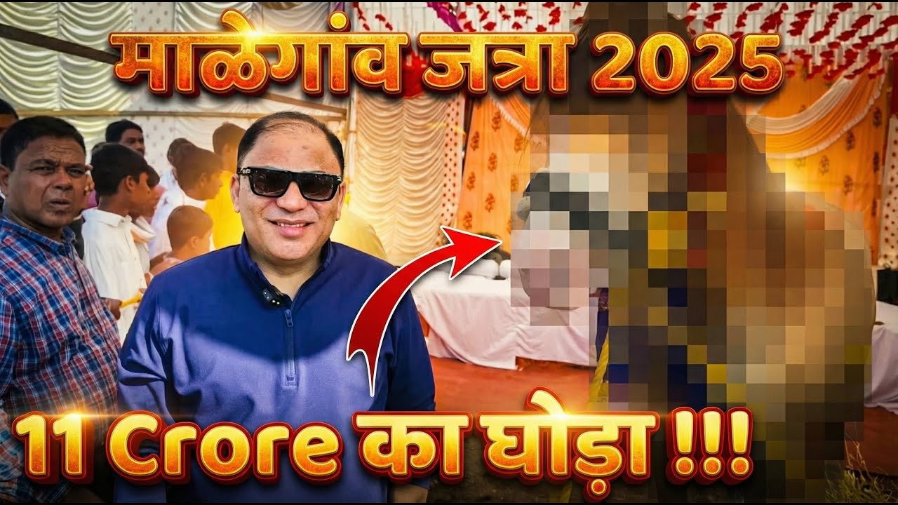 11 करोड़ का घोड़ा 😱 आया माळेगांव कि जत्रा में  Nanded, Maharashtra #horse  #11cr#pets 