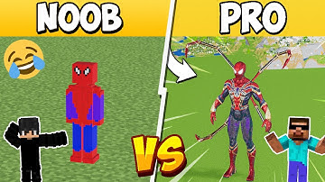 Minecraft NOOB vs PRO: Spiderman Build Battle Challenge!