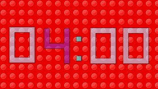 4 Minute Lego Inspired Countdown Timer |Red|