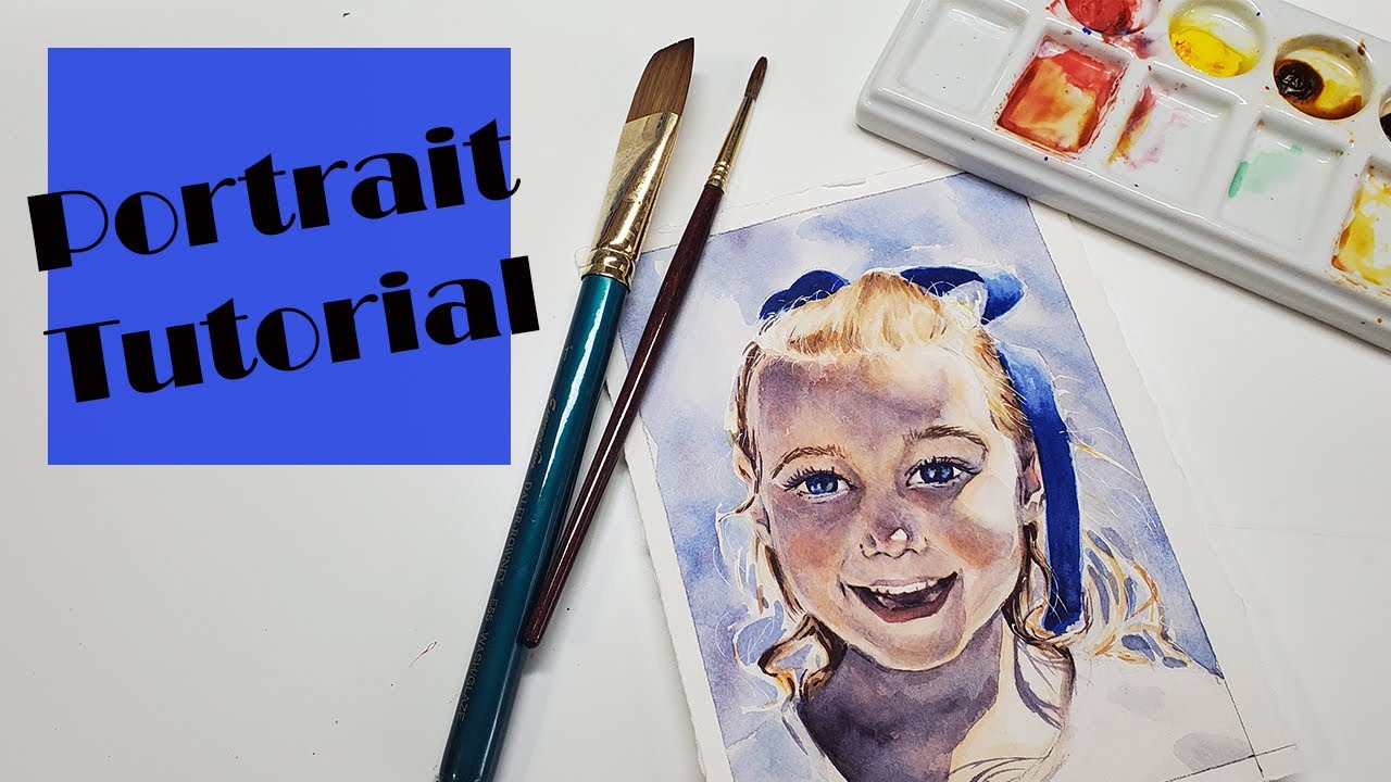 watercolor portrait tutorial