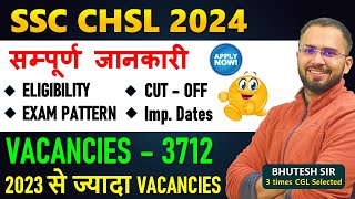 SSC CHSL 2024 Notification out, Complete details, Eligibility, exam pattern, vacancies, age, cut off