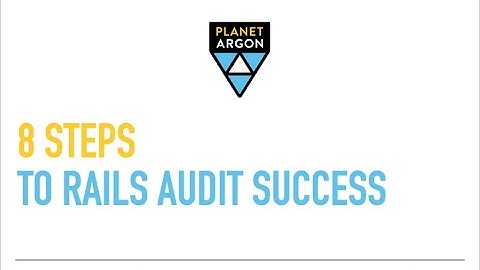 Webinar Recording: How to Audit Your Rails App