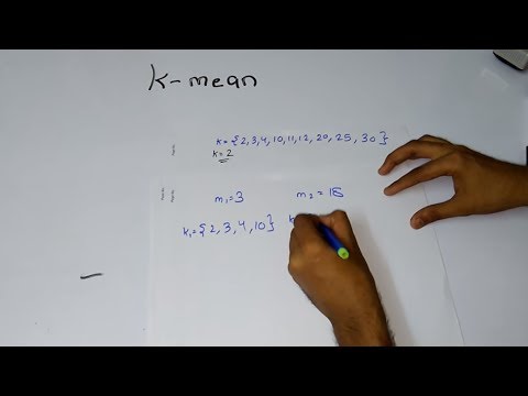 K mean clustering algorithm with solve example
