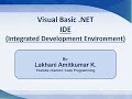 Introduction to visual studio net  ide