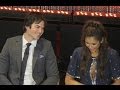 Ian Somerhalder and Nina Dobrev answer Delana Rain Kiss Question at 2014 Paley Fest