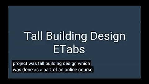 Tall Building Design- project assignment for Skyfi Labs online course - by SUBHENDRA NARAYAN NISHANK