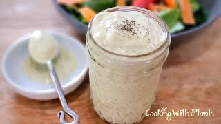 Creamy Oil Free Ranch Dressing - You Won't Believe It's Vegan!