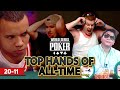 WSOP Top 100 Hands of All Time | 20-11 | Phil Ivey, Chris Moneymaker & Royal Flush Guy!