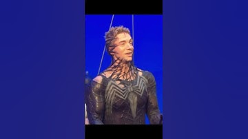 Topher Grace behind the scenes of venom in Spider-Man 3