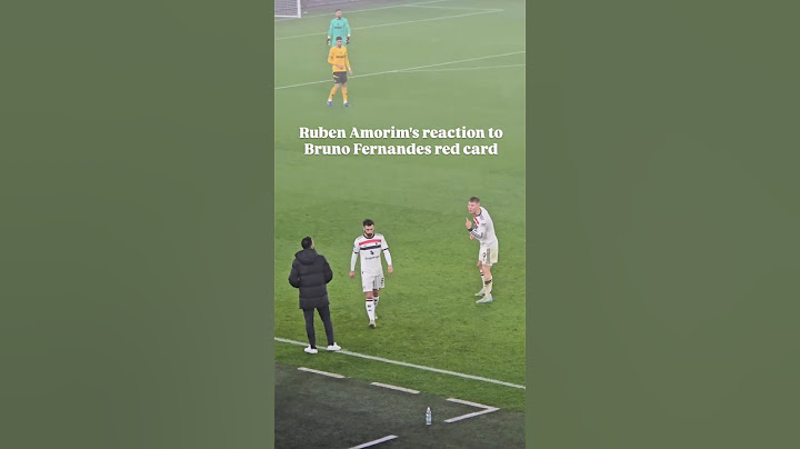 Ruben Amorim's Reaction to Bruno Fernandes Red Card vs Wolves