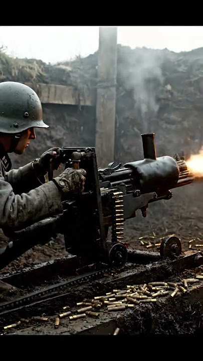 German Army's Maxim Machine Gun (Heavy Machine Gun)