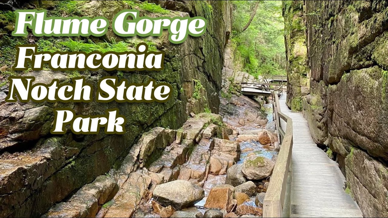 Exploring Flume Gorge in Franconia Notch State Park, New Hampshire - Day 4 Vermont to Maine