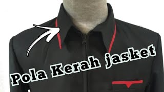 Cara membuat pola kerah jasket untuk pemula