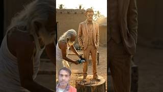 इतनी Real Rajinikanth Statue पहले कभी नहीं देखी होगी 😍Rajinikanth Wooden Avatar❤️‍🔥| #rajnikanth #ai