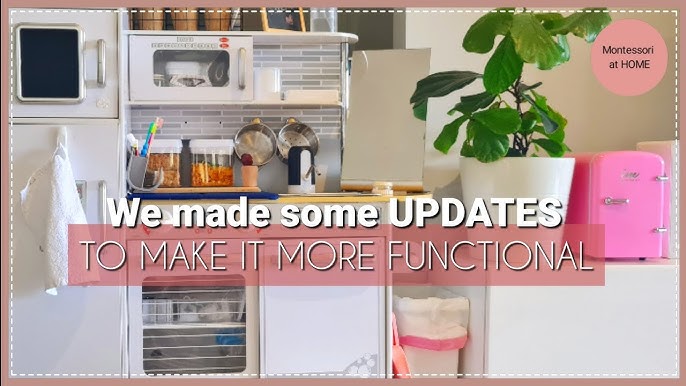 My toddler's functional kitchen and snack station