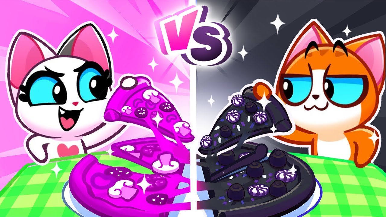 😸 Битва пицц! 💗 Девочки или 🖤 мальчики – кто победит? | Детские мультфильмы от Purr-Purr Tails
