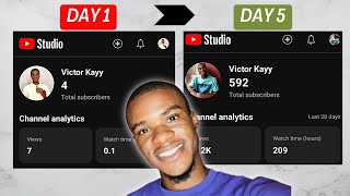 How I grew from 0  500 Subscribers in 5 days (As a New Youtuber)