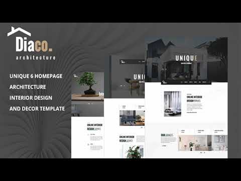 Diaco Architecture Interior Design HTML Template Themeforest Website Templates and Themes