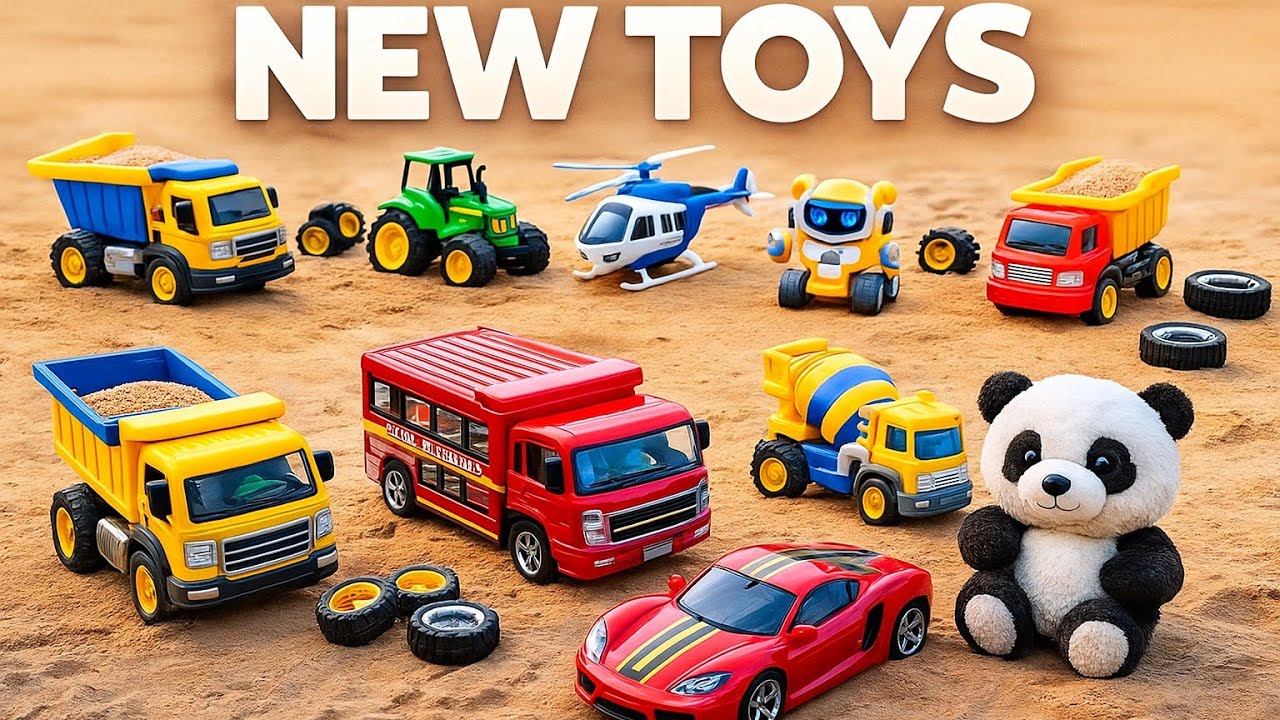 "Wow! New Colorful Toys Collection | Tractor, Car, Truck, JCB | Kids Toys Video 4K"