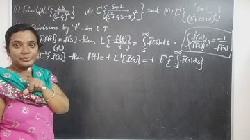 JNTU B.Tech M1 Maths. Problem on Inverse Laplace Transforms using Division by 