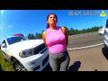 SISTER Arrested for LETTING 16-Year-Old Drive on INTERSTATE – 2 Small Kids Found Unsecured