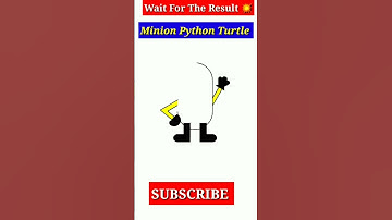 💥How To Create Minion Python Code Turtle | Draw Minion Using Python Turtle |#shorts #python
