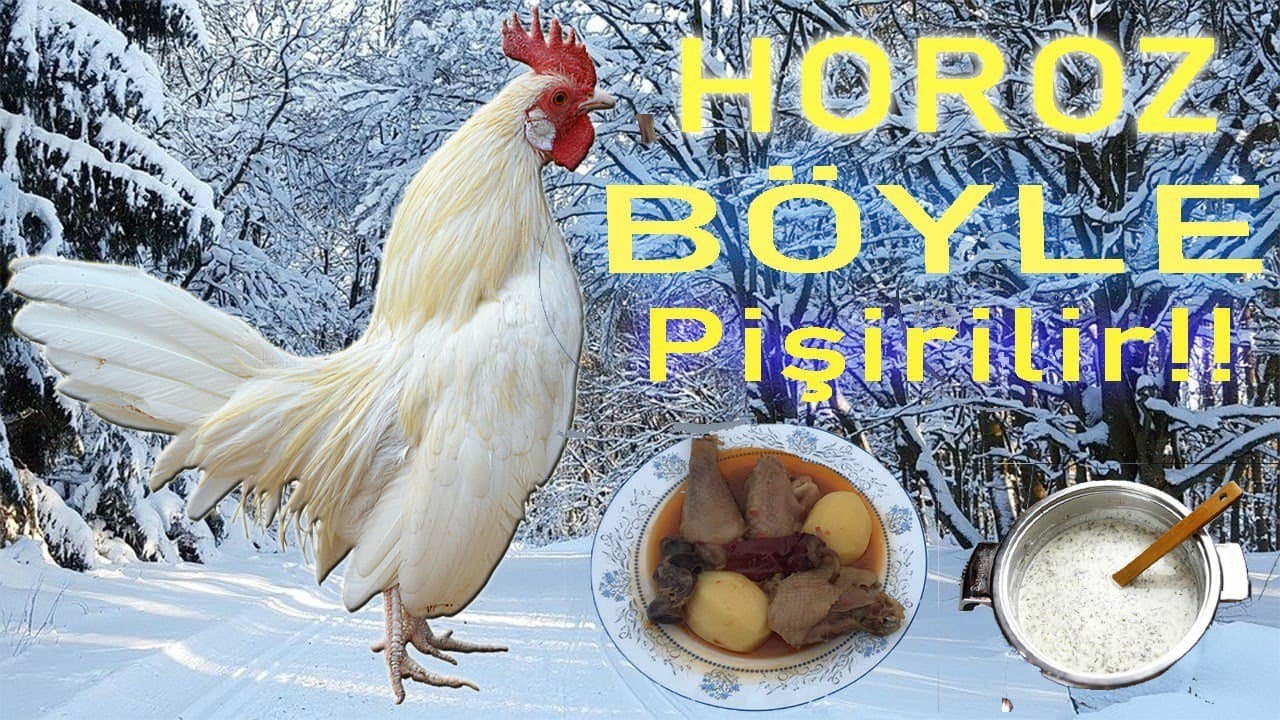 HOROZ Pişirdik `İDDİA EDİYORUM` Böyle Leziz bir tat daha önce tatmadınız!