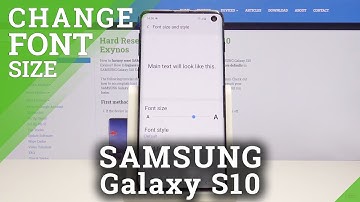 How to Change Font Size in SAMSUNG Galaxy S10 - Update Font Size
