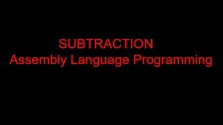 05. Subtraction of Two Number || Assembly Language Programming || English || emu8086