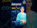 Derivative of sin⁻¹(x) & cos⁻¹(x)| One Minute Concept