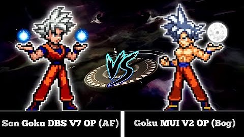 Who is Stronger ?🤔 | Son Goku DBS V7 OP (all form) VS Goku MUI DBFZ V4 OP in Jump Force Mugen