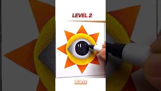 Drawing Sprunki Mr.Sun In Different Levels.