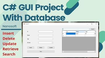 CRUD Operations Using C# & SQL Server Database | Search Data from Database | [Step by Step]